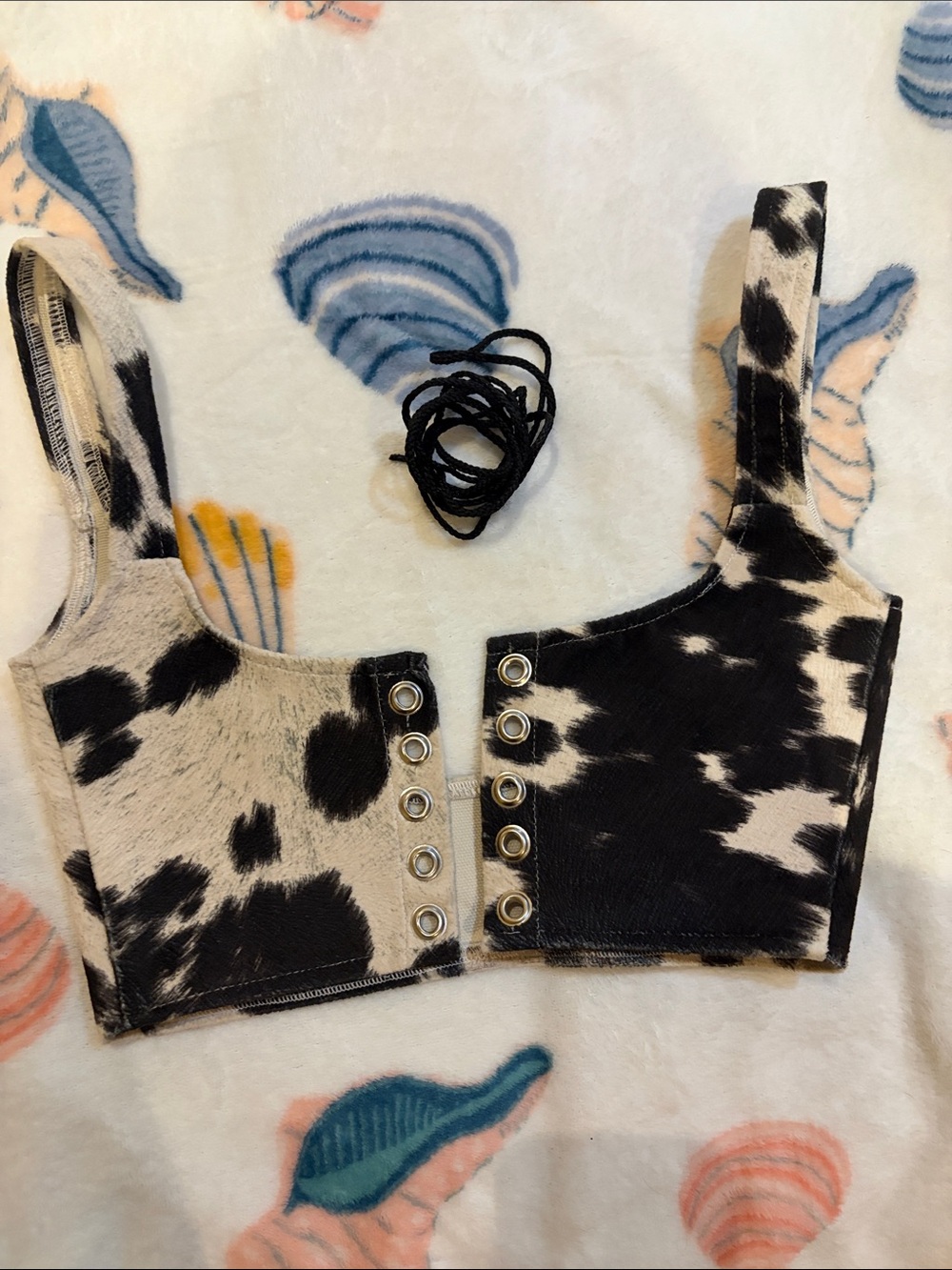 Prairie Misfit Cow Corset Belt